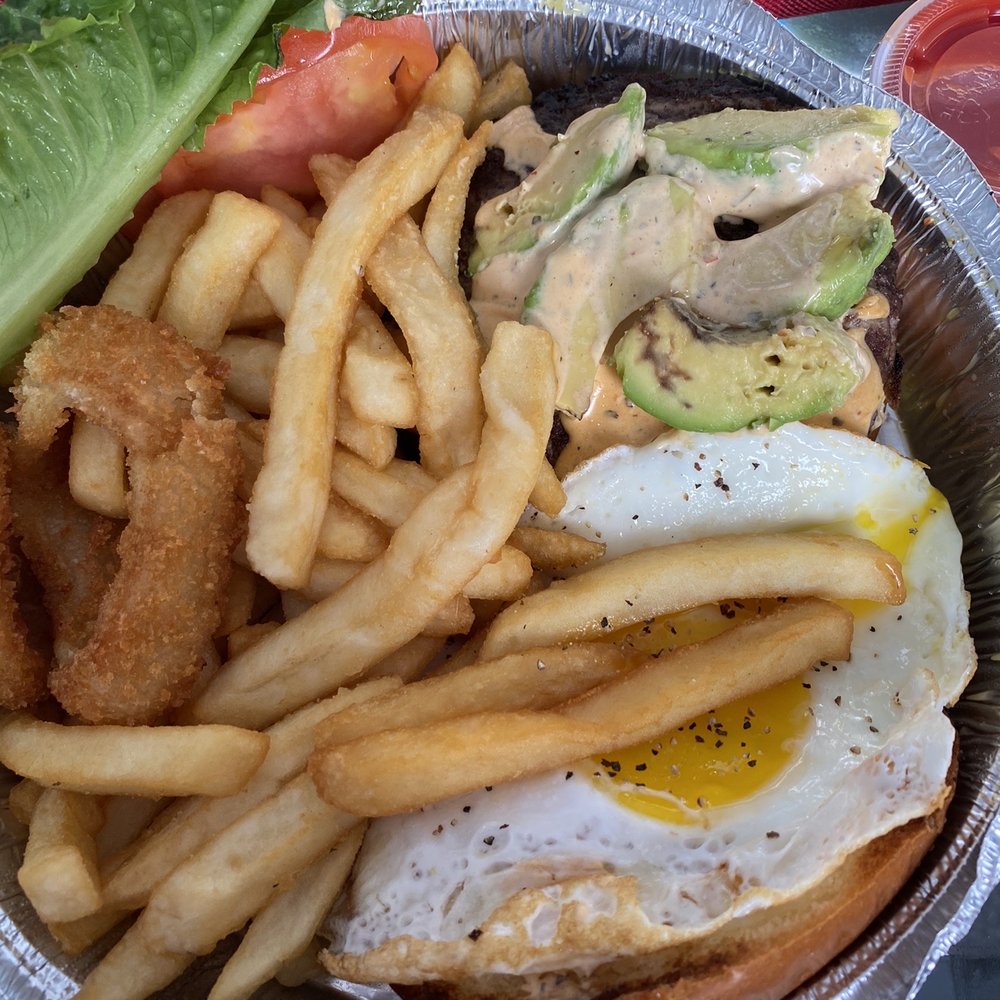 Parkview Diner - Cheeseburger w/ egg & avocado - Diners Near Me - Brooklyn, New York Parkview Diner - Cheeseburger w/ egg & avocado - Diners Near Me - Brooklyn, New York