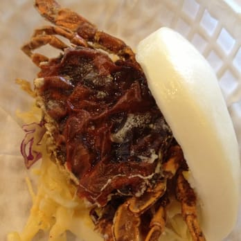 Fat Bao - Crab daddy Bao. A fried soft shell crab with mayo based spicy sauce. Very good. I can just have this with soy sauce or salt. - Chinese Near Me - Houston, Texas