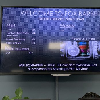 Fox Barber And Beauty - Prices as of August 2020. - Barbers Near Me - Asheville, North Carolina Fox Barber And Beauty - Prices as of August 2020. - Barbers Near Me - Asheville, North Carolina