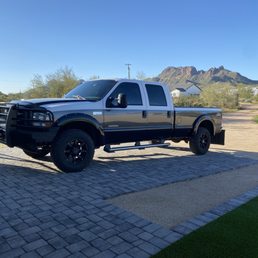 My 2002 Ford F 350 my driver side and passenger side door glass was replaced and full tint added by AGD. My 2002 Ford F 350 my driver side and passenger side door glass was replaced and full tint added by AGD.