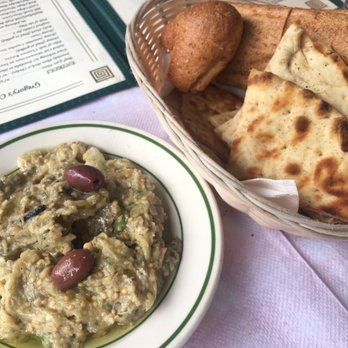 Gregory's 26 Corner Taverna - The eggplant is flavorful. It’s light and hearty. The pita bread is the second best I’ve ever had. - Greek Near Me - Astoria, New York