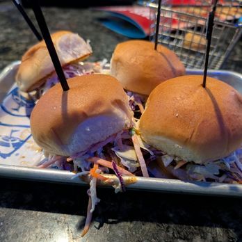 Topgolf - Swicy peach pork sliders - Golf Near Me - The Colony, Texas