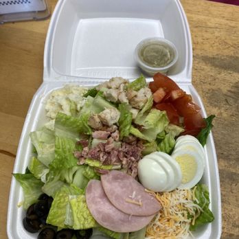 Danny B's Gourmet Pizza - Cobb salad , without the blue cheese and croutons - Pizza Near Me - Edmond, Oklahoma Danny B's Gourmet Pizza - Cobb salad , without the blue cheese and croutons - Pizza Near Me - Edmond, Oklahoma