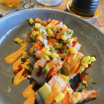 Chomp Rockin' Sushi - Island Roll - Sushi Bars Near Me - Fullerton, California Chomp Rockin' Sushi - Island Roll - Sushi Bars Near Me - Fullerton, California