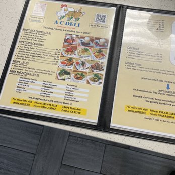 A C Deli - Menu - Laotian Near Me - Fresno, California