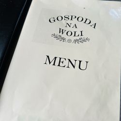 Gospoda Na Woli - Outside of menu