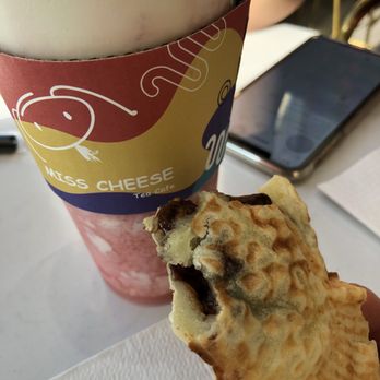 Miss Cheese Tea Cafe - Strawberry sunset drink & Taiyaki nutella - Bubble Tea Near Me - Pasadena, California Miss Cheese Tea Cafe - Strawberry sunset drink & Taiyaki nutella - Bubble Tea Near Me - Pasadena, California