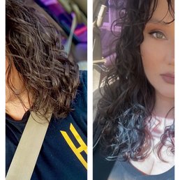 Before and after of what non wavy/curly stylists do versus urban bloom! Before and after of what non wavy/curly stylists do versus urban bloom!