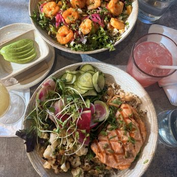 Pacific Catch - West Coast | Salmon Bowl Cotija shrimp Citrus-Pepita Salad - Seafood Near Me - Brea, California Pacific Catch - West Coast | Salmon Bowl Cotija shrimp Citrus-Pepita Salad - Seafood Near Me - Brea, California