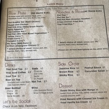 Palm Thai Bistro - Lunch menu. Overall a great price for food portions, ambiance, and taste. - Thai Near Me - Fairfield, California Palm Thai Bistro - Lunch menu. Overall a great price for food portions, ambiance, and taste. - Thai Near Me - Fairfield, California