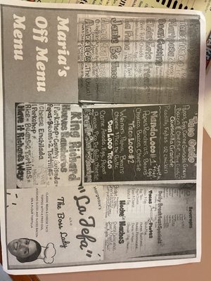 Menu photo 7 Maria's Cafe San Antonio, TX