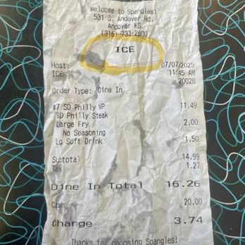 Spangles No 26 - Racism - Burgers Near Me - Andover, Kansas