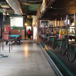 We went in at noon... Pretty sure they weren't open yet, but they let us have a beer anyway! So nice and cool