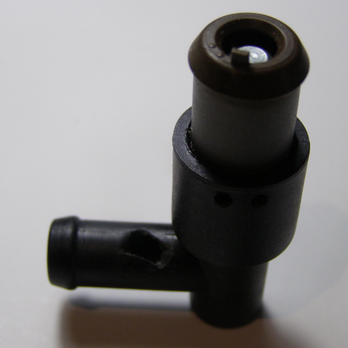 Mr. Lube - PCV valve with hole punched near where side pipe joins barrel - Auto Repair Near Me - Burnaby, British Columbia Mr. Lube - PCV valve with hole punched near where side pipe joins barrel - Auto Repair Near Me - Burnaby, British Columbia
