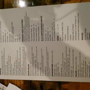 Old City Barbeque - Menu - Barbeque Near Me - Williamsburg, Virginia