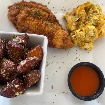 Grooves Kitchen And Daiquiris - Catfish, Eggs, and Potatoes - Breakfast & Brunch Near Me - Delray Beach, Florida