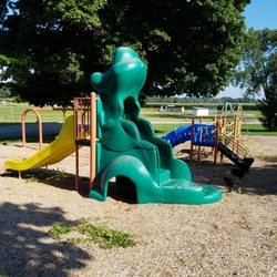 Lewisville Community Park - East end playground with lots of shade