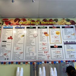 Paleteria Limon - Photo of prices taken on 6/16/2024