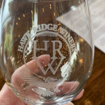 Hawk Ridge Winery - Beautiful etched wine glasses - Wineries Near Me - Watertown, Connecticut