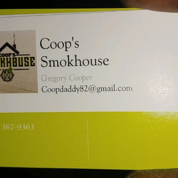 Coop's Smokhouse - Business card - Caterers Near Me Coop's Smokhouse - Business card - Caterers Near Me