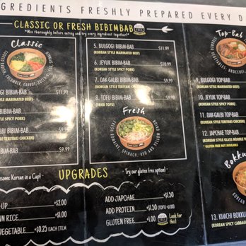 Bab Cafe - Menu! - Korean Near Me - Reno, Nevada