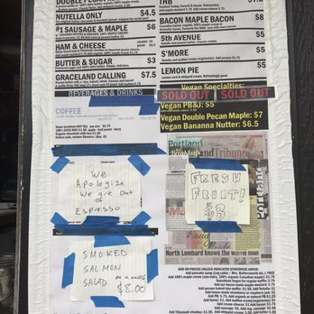 Flavour Spot - Menu as of 8/6/17 - Coffee & Tea Near Me - Portland, Oregon