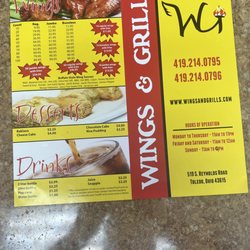 Wings & Grill - Current Menu