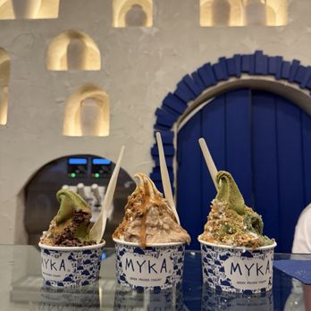 Myka - Matcha and regular yogurt with toppings - Ice Cream & Frozen Yogurt Near Me - New York, New York Myka - Matcha and regular yogurt with toppings - Ice Cream & Frozen Yogurt Near Me - New York, New York