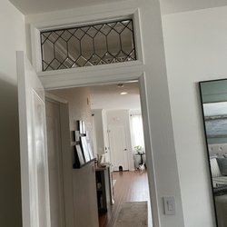 Glass Orchid - Beautiful transom