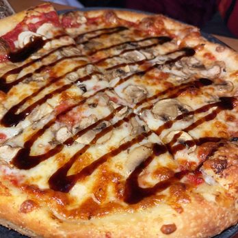 Happy Camper - Cheese pizza with mushrooms and balsamic - Pizza Near Me - Chicago, Illinois Happy Camper - Cheese pizza with mushrooms and balsamic - Pizza Near Me - Chicago, Illinois