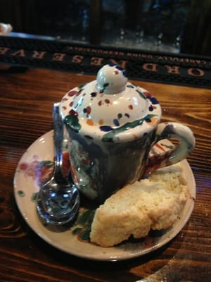 Photo of Cucino a Modo Mio - Corona, NY, US. Espresso Amodo Mio w/ a homemade biscotti