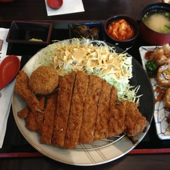 Yoko - Pork Katsu Combo with the crunchy roll. - Japanese Near Me - Buena Park, California Yoko - Pork Katsu Combo with the crunchy roll. - Japanese Near Me - Buena Park, California