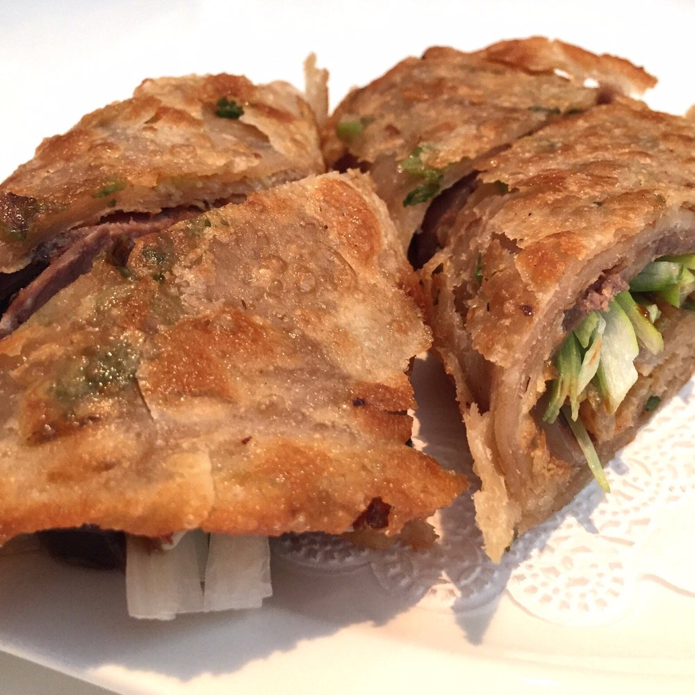 Soup Dumpling Plus - Beef scallion pancake - so good! - Shanghainese Near Me - Fort Lee, New Jersey Soup Dumpling Plus - Beef scallion pancake - so good! - Shanghainese Near Me - Fort Lee, New Jersey