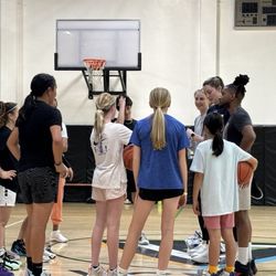 Lyceum Village - Encouraging talk from international women basketball players