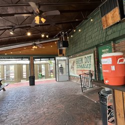 Green Dot Stables - Outside patio