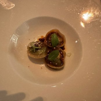 Espelette Beverly Hills - Course 3: Spring Pea Potstickers - Cocktail Bars Near Me - Beverly Hills, California
