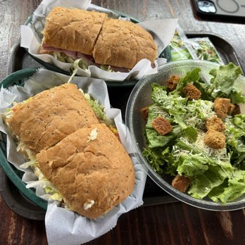 Acoustic Cafe - Caesar salad and whole combo hoagie - Coffee & Tea Near Me - Eau Claire, Wisconsin