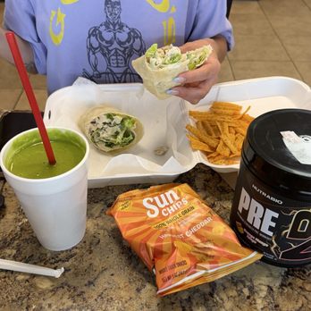 Natural Blends - Chicken Caesar Wrap and Green Paradise - Acai Bowls Near Me - Boynton Beach, Florida