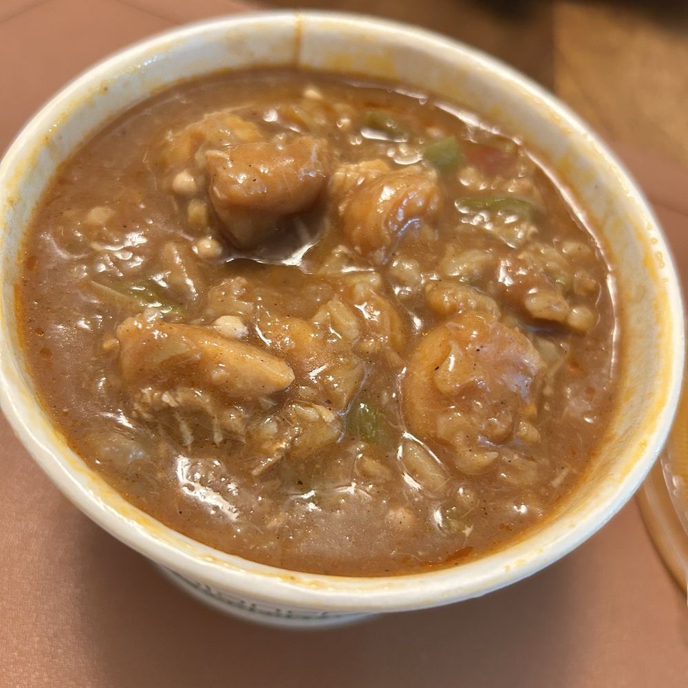 Seafood and sausage gumbo. Excellent!!