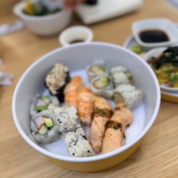 Simpli Sushi - The No Raw set-o came with cooked shrimp, seared salmon, blue crab nigiri, Cali roll, shrimp tempura roll - Caterers Near Me - Las Vegas, Nevada