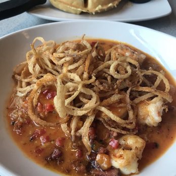 Silver Diner - Shrimp & "grits" ($17): 6/5 - Diners Near Me - Cherry Hill, New Jersey Silver Diner - Shrimp & "grits" ($17): 6/5 - Diners Near Me - Cherry Hill, New Jersey