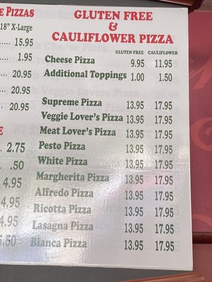 Menu photo 1 Nizza Pizza Arlington , TX