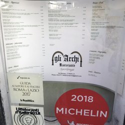 Gli Archi - Menu