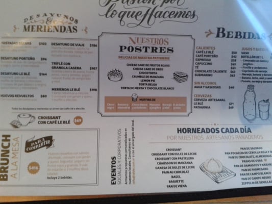 Menu photo 1 Le Blé Buenos Aires, C