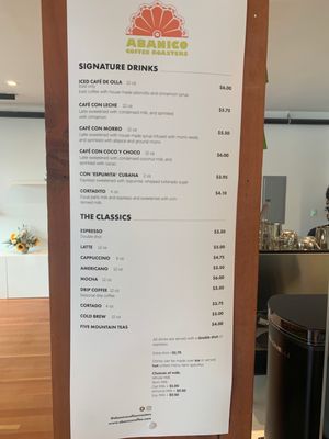 Menu photo 6 Abanico Coffee Roasters San Francisco, CA
