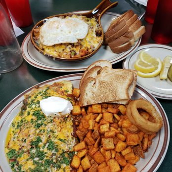 Egg Works - Chile Relleno omelet and Works skillet - Breakfast & Brunch Near Me - Las Vegas, Nevada