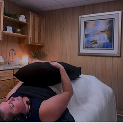 Vibrobath - Using our Vibroacoustic (sound) pillows that provide a soothing massage, Reiki, aromatherapy, and breathwork, this multi-sensory experience