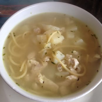 El Miski - Chicken soup.. Kinda bland for my taste but it was still good - Peruvian Near Me - White Plains, New York