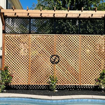 Soul to Soil Landscaping - Custom trellis. All redwood with pressure treated posts - Landscaping Near Me - Lodi, California Soul to Soil Landscaping - Custom trellis. All redwood with pressure treated posts - Landscaping Near Me - Lodi, California