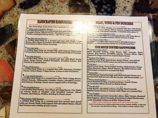 Menu photo 6 The Black Iron Grill Vernonia, OR